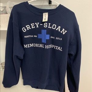 grey sloan sweatshirt WITH TAGS